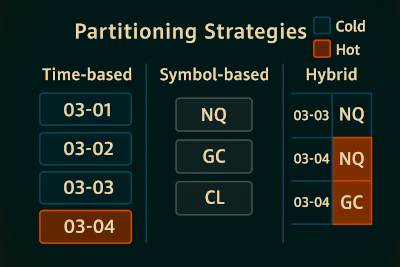 Partitioning strategies for Market Data