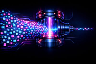 Backpressure: incoming work exceeds processing capacity, causing work to queue upstream of a bottleneck.